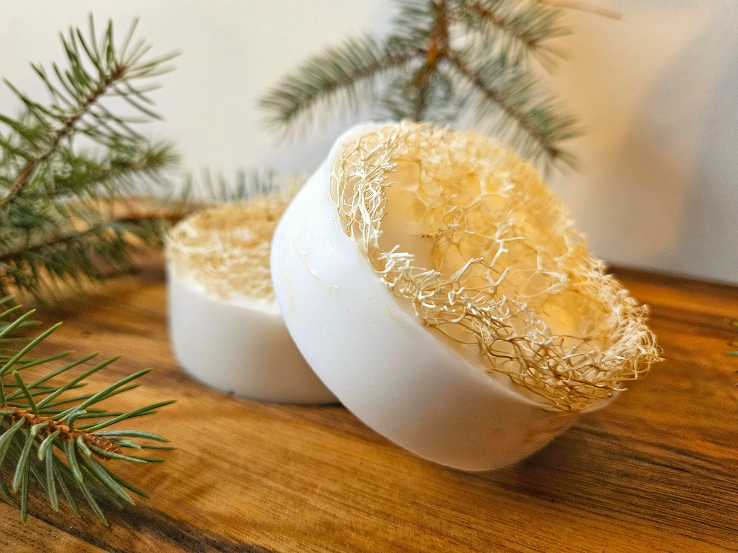 Goats Milk Soap with Loofahs