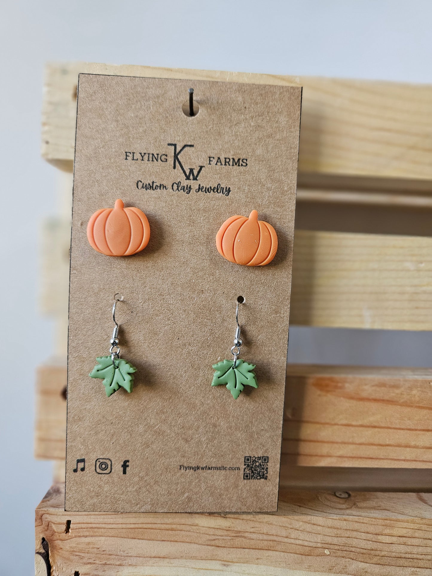 Fall Clay Earrings
