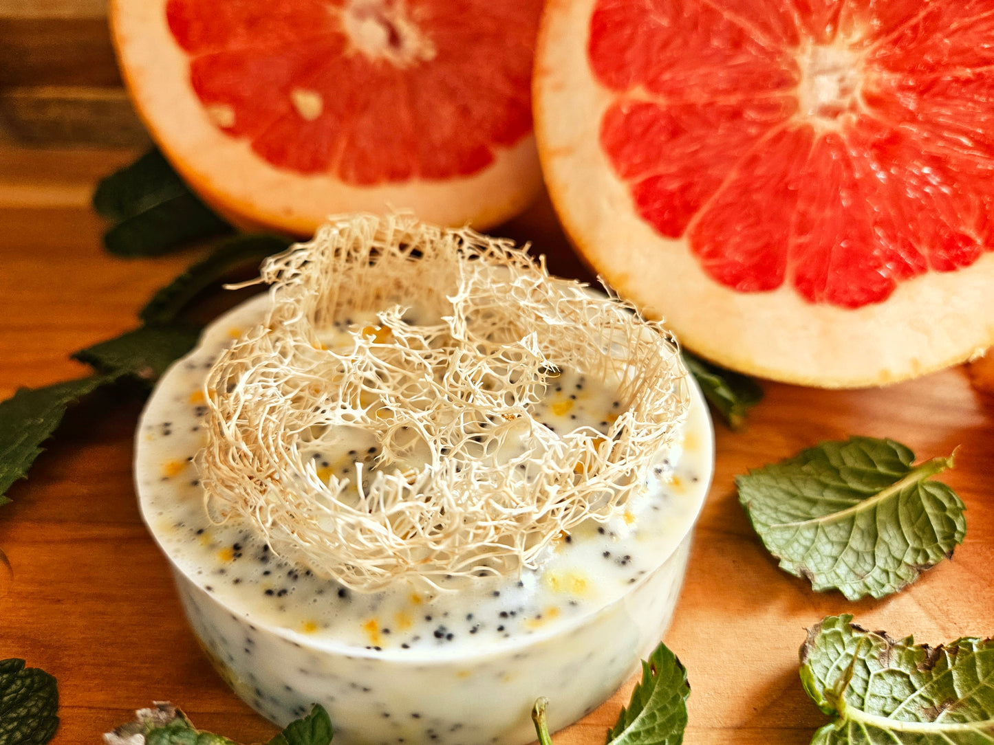 Goats Milk Soap with Loofahs